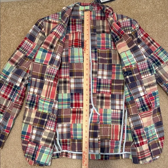 Vineyard Vines Madras Patchwork Blazer 44R NWT Kentucky Derby Preppy Sport Coat - Picture 14 of 16